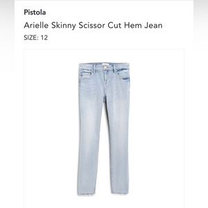 STITCH FIX - Pistola Arielle skinny scissor cut hem jean